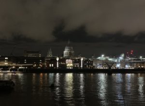 View of St. Paul's and the Thames at Night