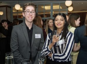 Gold Scholars at their First Year celebration meal/networking event