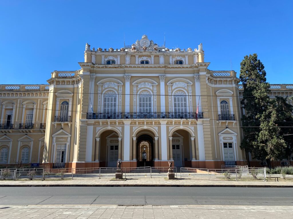 A sandy-coloured building in Salta, Argentina 